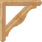 Ekena Millwork Funston Craftsman Rough Sawn Bracket w/ Offset Brace, Western Red Cedar, 8"W x 48"D x 48"H BKT0806X48X48FST04RWR - alternate 3